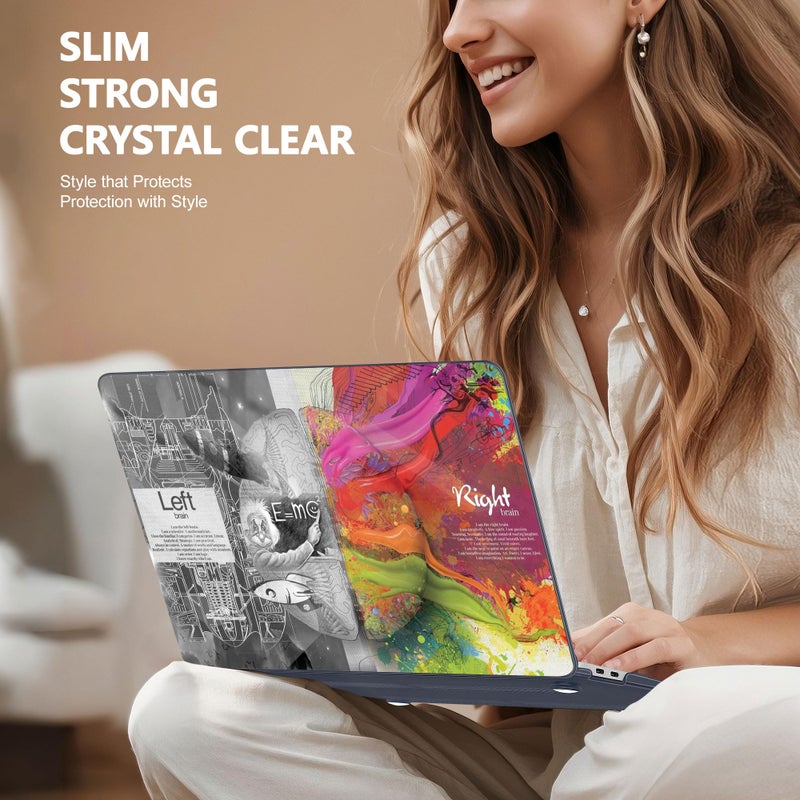 May Chen Compatible with New MacBook Air 13 inch Case 2021, 2020 2019 2018 Release Model: M1 A2337 A2179 A1932, Plastic Hard Shell Case Cover for Mabook Air 13 inch with Retina Dispaly, Brain - Image 4